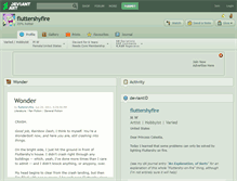 Tablet Screenshot of fluttershyfire.deviantart.com