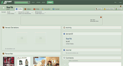 Desktop Screenshot of four56.deviantart.com