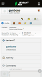 Mobile Screenshot of gambone.deviantart.com