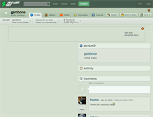 Tablet Screenshot of gambone.deviantart.com