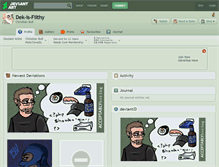 Tablet Screenshot of dek-is-filthy.deviantart.com