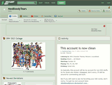 Tablet Screenshot of neobloodytears.deviantart.com