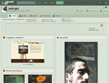 Tablet Screenshot of jadknight.deviantart.com