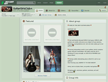 Tablet Screenshot of guitargirlsclub.deviantart.com