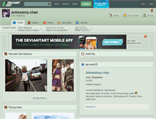 Tablet Screenshot of animeamy-chan.deviantart.com