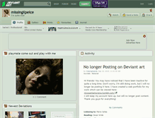 Tablet Screenshot of missingxpeice.deviantart.com