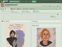 Tablet Screenshot of carriebreathesbooks.deviantart.com