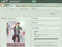 Tablet Screenshot of joomii.deviantart.com