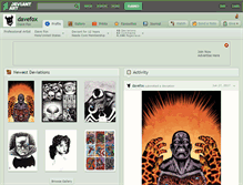 Tablet Screenshot of davefox.deviantart.com