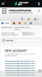 Mobile Screenshot of missluxtehmaniac.deviantart.com