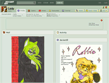 Tablet Screenshot of caldy.deviantart.com