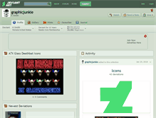 Tablet Screenshot of graphicjunkie.deviantart.com