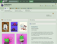 Tablet Screenshot of kookycherry.deviantart.com