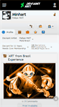 Mobile Screenshot of minhart.deviantart.com