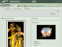 Tablet Screenshot of kaskuser.deviantart.com