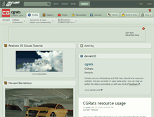Tablet Screenshot of cgrats.deviantart.com