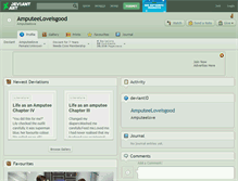 Tablet Screenshot of amputeeloveisgood.deviantart.com