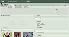 Desktop Screenshot of first-row.deviantart.com