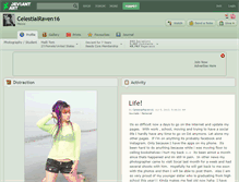 Tablet Screenshot of celestialraven16.deviantart.com