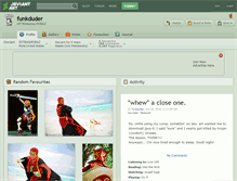 Tablet Screenshot of funkduder.deviantart.com