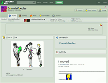 Tablet Screenshot of emmaliedoodles.deviantart.com