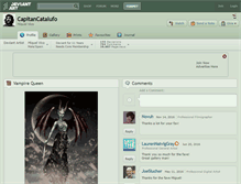 Tablet Screenshot of capitancatalufo.deviantart.com
