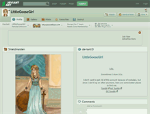 Tablet Screenshot of littlegoosegirl.deviantart.com
