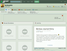 Tablet Screenshot of mcmorphin.deviantart.com