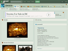 Tablet Screenshot of 1manarmy.deviantart.com