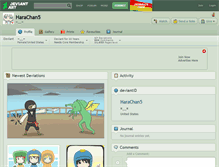 Tablet Screenshot of harachan5.deviantart.com