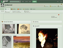 Tablet Screenshot of nicdiamond.deviantart.com