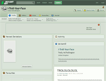 Tablet Screenshot of i-troll-your-face.deviantart.com
