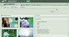 Desktop Screenshot of i-am-no-masterpiece.deviantart.com