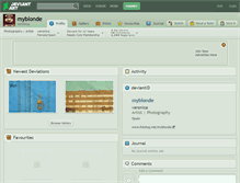 Tablet Screenshot of myblonde.deviantart.com