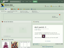 Tablet Screenshot of demon-alex.deviantart.com