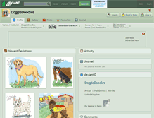 Tablet Screenshot of doggiedoodles.deviantart.com