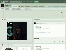 Tablet Screenshot of chalkyw.deviantart.com