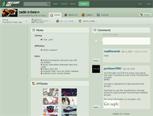 Tablet Screenshot of cade-x-bee.deviantart.com