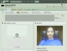 Tablet Screenshot of darklord75253.deviantart.com