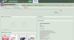 Desktop Screenshot of dontharshmymellow.deviantart.com