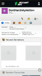 Mobile Screenshot of dontharshmymellow.deviantart.com