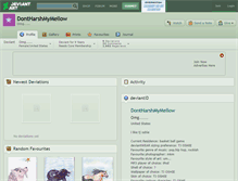 Tablet Screenshot of dontharshmymellow.deviantart.com