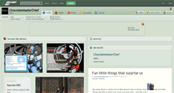 Desktop Screenshot of chocolatemasterchief.deviantart.com