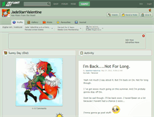 Tablet Screenshot of jadestarrvalentine.deviantart.com