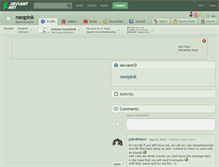 Tablet Screenshot of neopink.deviantart.com