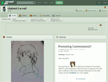 Tablet Screenshot of chained-2-a-wall.deviantart.com