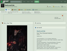 Tablet Screenshot of daniloveclub.deviantart.com