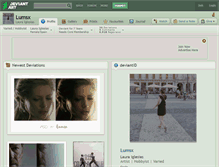 Tablet Screenshot of lumsx.deviantart.com