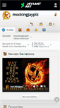 Mobile Screenshot of mockingjayplz.deviantart.com