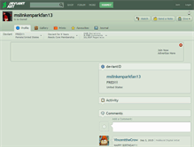 Tablet Screenshot of mslinkenparkfan13.deviantart.com